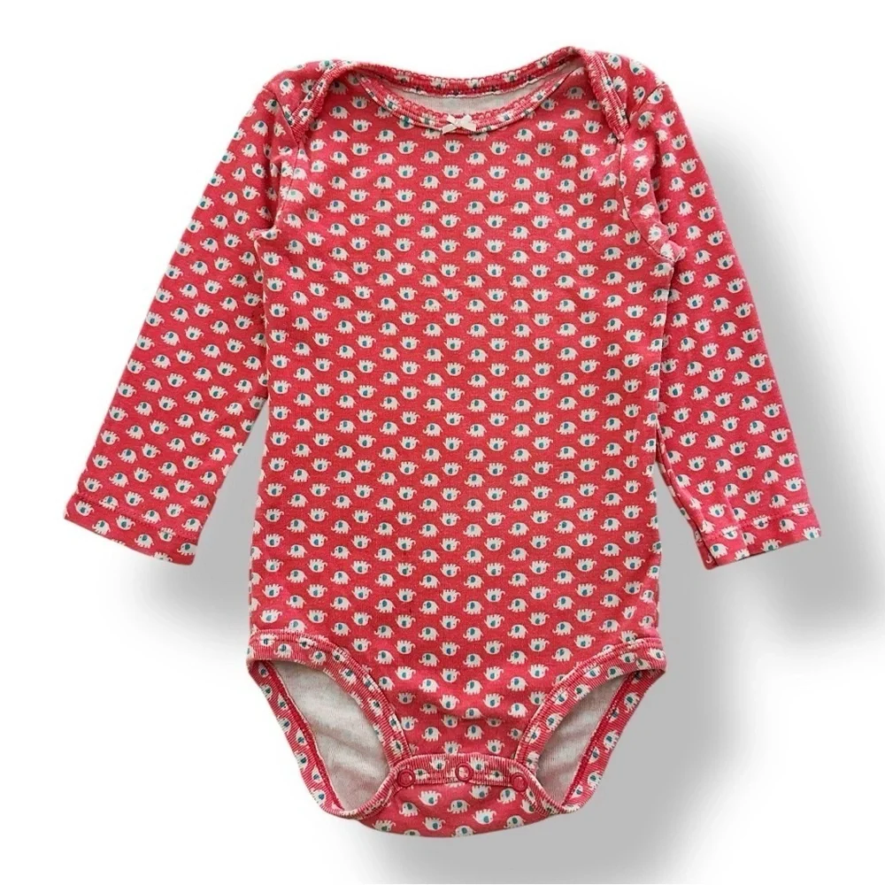 Carter’s | Bundle of Patterned Long Sleeve Bodysuits (18 mos)